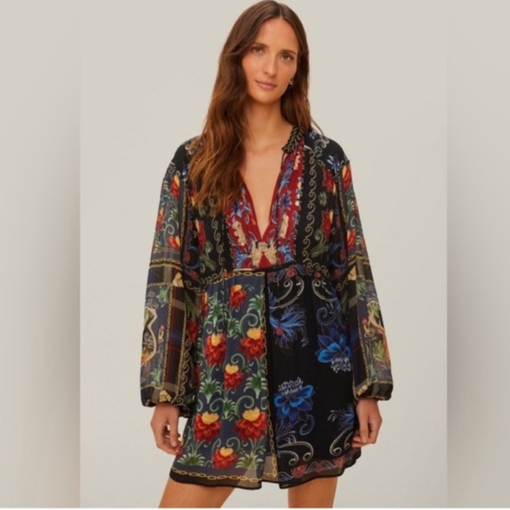 FARM Floral Print Women's Intimate Dress L